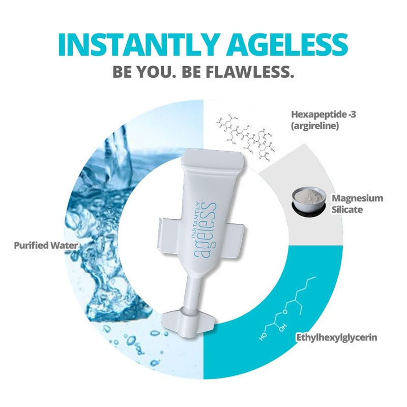 Instantly Ageless - Instant Face Lift in a Vial - Skin Care for Anti Aging face cream - Instant Under Eye Bags Remover - Facelift 10 Vials - Image 2